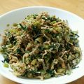 ドルフィンサーモン's cooksnap of when they made じゃこと大根の葉炒め.