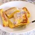 ちゃんねるゆみ's cooksnap of when they made チーズケーキのようなフレンチトースト.