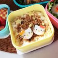 ☆ひと's cooksnap of when they made 幼稚園 お弁当 キャラ弁♡キティ.