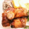 かにゃたろう's cooksnap of when they made チーズ詰めちくわの豚肉巻き.