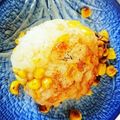 クックUL8OCM☆'s cooksnap of when they made コーンご飯のバター醤油焼きおにぎり.
