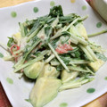 neruco430's cooksnap of when they made アボカドと水菜のサラダ☆カニカマ和え♪.