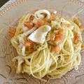 うどんの娘's cooksnap of when they made イカ、トマト、バジルde冷製パスタ.