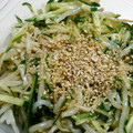 シマリスかあさん's cooksnap of when they made もやしときゅうりの中華風サラダ.