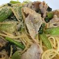じじばばな私's cooksnap of when they made 小松菜と豚肉のパスタ.