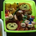 こはくboy's cooksnap of when they made おさるさんハンバーグキャラ弁（幼稚園）.