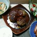 はらだぺこちゃん's cooksnap of when they made ご飯がススム☆カレーハンバーグ♪.