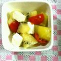 ma___111's cooksnap of when they made モッツアレラとトマト☆キウイのカプレーゼ.