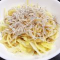 くりくり。's cooksnap of when they made ☆釜揚げしらすときゃべつのパスタ☆.