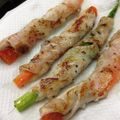 komepan5's cooksnap of when they made アスパラとニンジンの豚肉巻き巻き焼き♡.