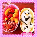幸っちん's cooksnap of when they made 簡単！キャラ弁！アナと雪の女王のオラフ♡.