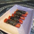 ジョングレ's cooksnap of when they made かにかまの甘辛海苔巻き.