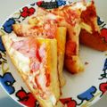 mykym's cooksnap of when they made ベーコンエッグトースト.