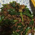 ちま46's cooksnap of when they made 簡単♪ナス＆ニラ♪挽き肉カレー炒め.