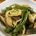 低カロ探検隊's cooksnap of when they made さきいか・しいたけ・ピーマンの当座煮.