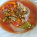 妃來☆きら's cooksnap of when they made かぼちゃパプリカ茄子で簡単トマトスープ.