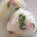 ちょちょこ✫'s cooksnap of when they made クレイジーソルト！ハムチーズおにぎり♪.