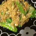 なーちんかーちゃん's cooksnap of when they made ＊絹さやと新たまねぎの卵とじ＊.