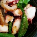 maamariko's cooksnap of when they made タコとスナップえんどうのガーリック炒め.