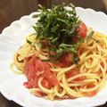 ★☆いずみ☆★'s cooksnap of when they made ❤トマトとツナの和風冷製パスタ❤.