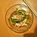 たちぃえり's cooksnap of when they made ウマい♡ゴーヤと蒸し鶏の梅おかか和え.