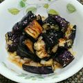 yu娘。's cooksnap of when they made 酢玉ねぎでなすの揚げ浸し.