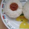 フナ子ママ's cooksnap of when they made クイックキャラ弁！ツケモン♪たくワンコ。.