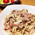 やっちゃこ's cooksnap of when they made 絶品！きのこクリームソースパスタ☆ペンネ.