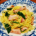 pome0719's cooksnap of when they made ☆ほうれん草とﾍﾞｰｺﾝのぱすた☆.