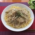 hogesora's cooksnap of when they made 帆立と豆乳クリームパスタ.