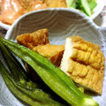 ツキちゃんママ's cooksnap of when they made ＊厚揚げとオクラの煮びたし＊.