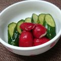 レックスまま's cooksnap of when they made ラディッシュと大根と人参の浅漬け.