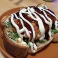 rinn0805's cooksnap of when they made 目玉焼き☆Ｃｏｃｏの☆お好み焼きトースト.