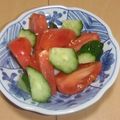 きらり流れ星's cooksnap of when they made 簡単☆トマトと胡瓜のピリ辛中華サラダ.