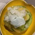 ナピト's cooksnap of when they made 暑い日に☆くり抜きメロンとカキ氷.