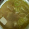 ma___111's cooksnap of when they made ネギとベーコンと豆腐のスープ.