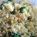 ohmagari's cooksnap of when they made ほうれん草とベーコンのクスクス.