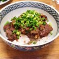 あんちょび♪'s cooksnap of when they made 漫画めし：シャリアピンステーキ丼.