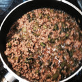 YAM4's cooksnap of when they made ご飯のお供に☆大根葉と豚肉の炒り煮♪.
