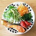 n_a_o_k_o's cooksnap of when they made 水菜と新玉ねぎ◎ごまドレサラダ.