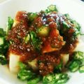 xxx00xxx's cooksnap of when they made ◆オクラと豆腐の梅かつおサラダ♪◆.