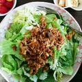 ちびまいく's cooksnap of when they made 夏＊肉味噌サラダうどん.