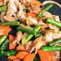 純まる's cooksnap of when they made アスパラガスと豚肉の味噌炒め.