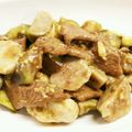 roadynori's cooksnap of when they made 里芋と牛肉と秋なすの生姜醤油炒め.