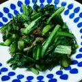 フランボワーズ415's cooksnap of when they made 春菊と鰹節の胡麻油炒め.