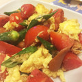 Ning☆寧's cooksnap of when they made トマトとおくらのふわふわ卵炒め♪.