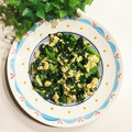 なつき☆ミ's cooksnap of when they made ほうれん草の卵とじバター炒め☆思い出一品.