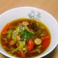 赤きんぎょ16's cooksnap of when they made カレーの残りで★カレースープ.