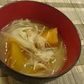 ☆baobab☆'s cooksnap of when they made かぼちゃ、みょうが、しめじのお味噌汁.