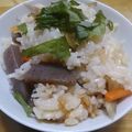 単！！'s cooksnap of when they made 鶏の炊き込みご飯.